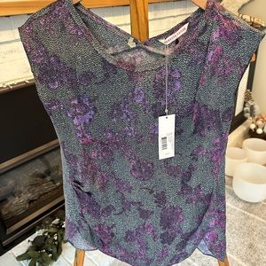 NWT Rebecca Taylor silk top